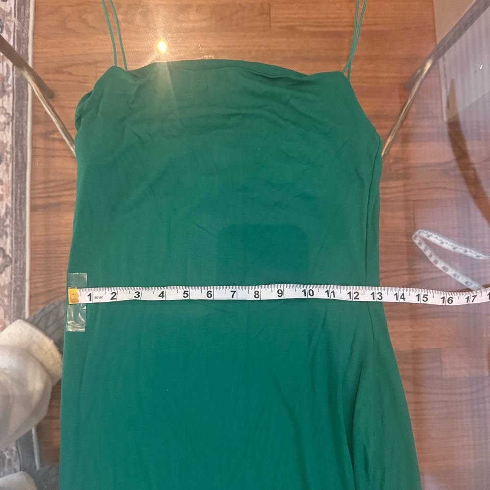 NWT Enza Costa WD-358 Strappy Side Slit Dress in Fern - Picture 11 of 14